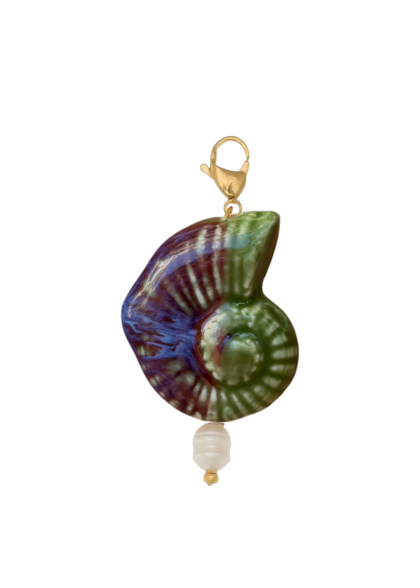 Charm Caracola De Los Mares Verde