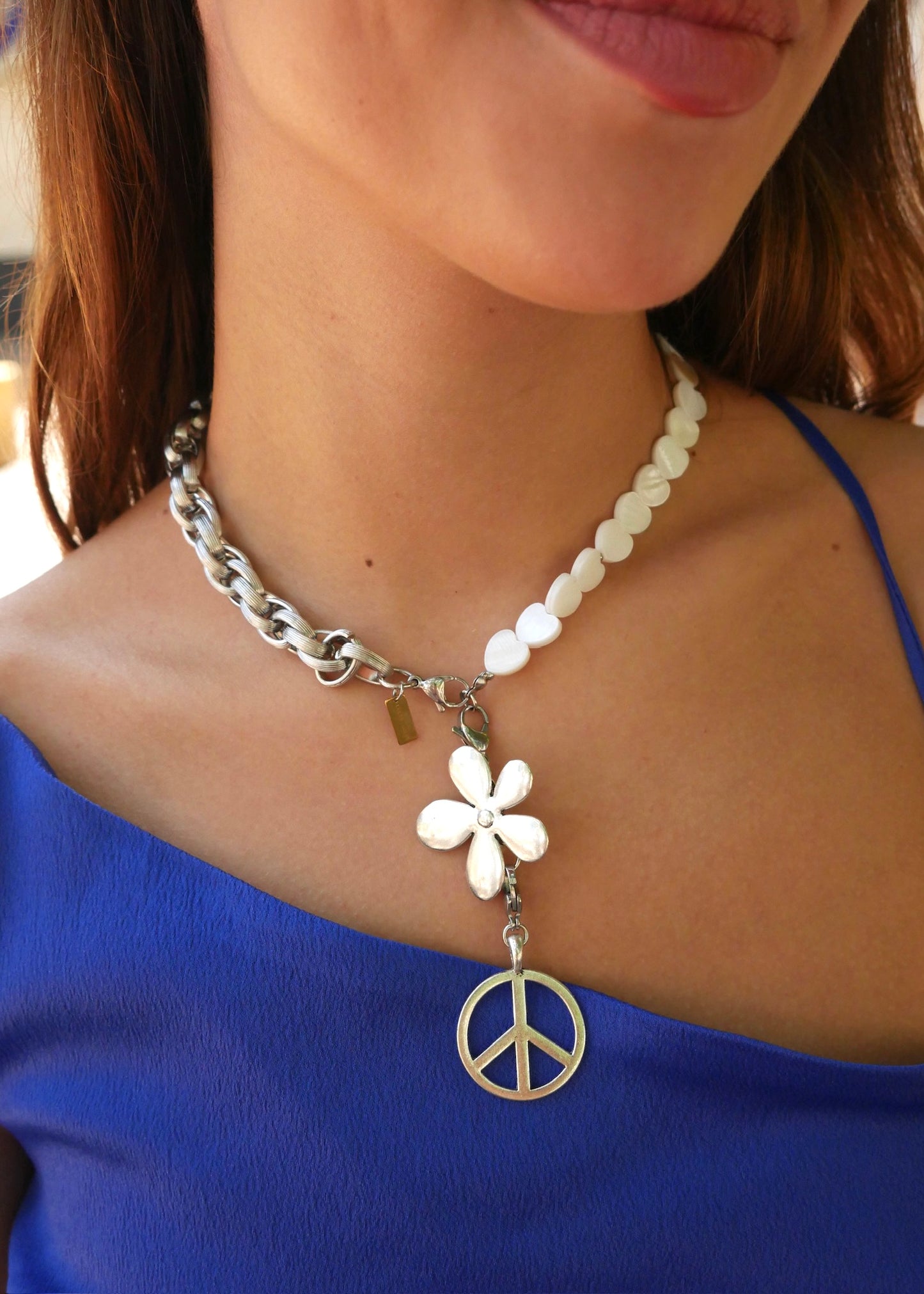 Mix Peace, Flowers And Love